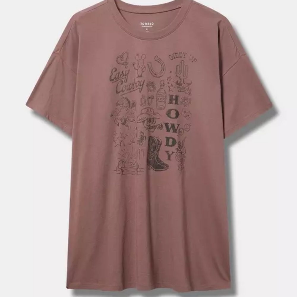 Torrid Mauve Western Graphic Tee